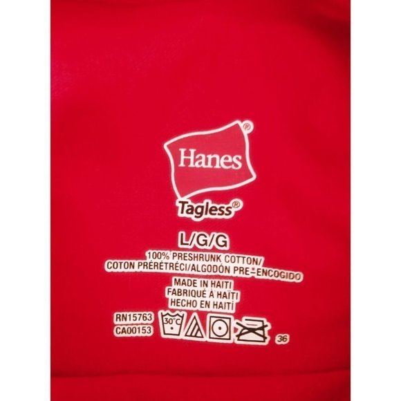 NEW Hanes Men's Heavyweight Crew‎ Neck Short Sleeve T-Shirt 2pk - Picture 4 of 5